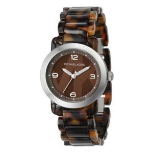 Micheal Kors Stainless Steel tortoise watch!